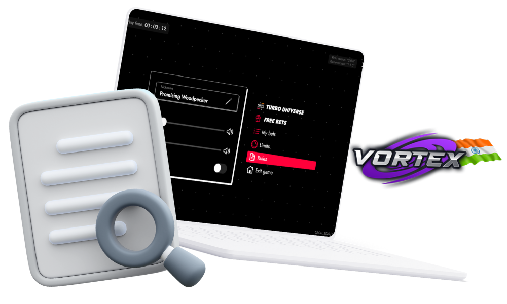 Before starting the game, be sure to read the rules of Vortex